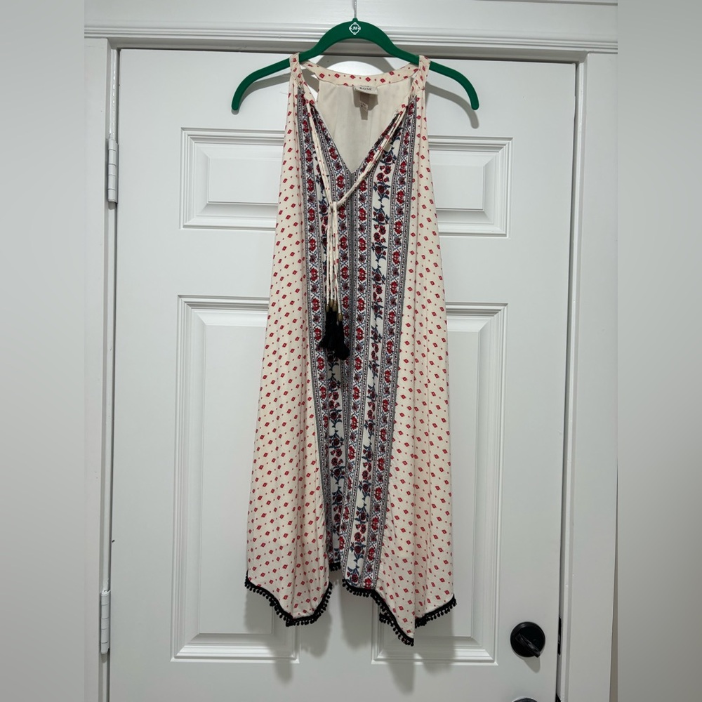 Knox Rose Red and Blue Patterned Dress